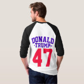 ドナルド・トランプ大統領の47選挙2024 Tシャツ (裏面フル)