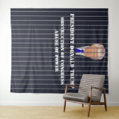 ドナルド·トランプ大統領は刑務所で弾劾状を発行した タペストリー (インサイチュ(横))