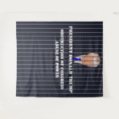 ドナルド·トランプ大統領は刑務所で弾劾状を発行した タペストリー (正面(横))