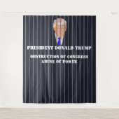 ドナルド·トランプ大統領は刑務所で弾劾状を発行した タペストリー (正面)
