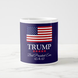 ドナルド・トランプ大統領は史上最高の大統領  ジャンボコーヒーマグカップ