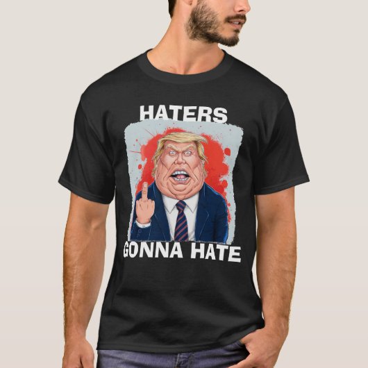ドナルド・トランプ大統領を嫌うハター Tシャツ (正面)