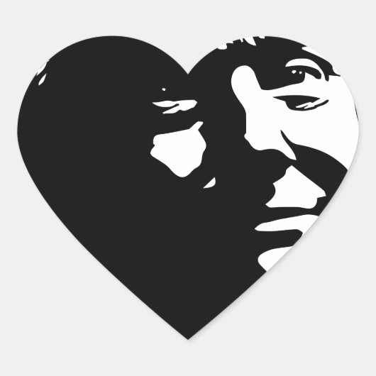 ドナルド・トランプ大統領シルエット画像twitter ハートシール (正面)