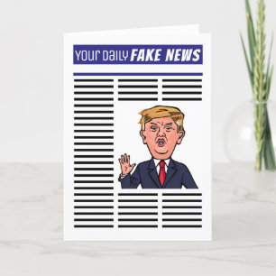ドナルド・トランプ大統領フェイク・ニュースおもしろい漫画 シーズンカード