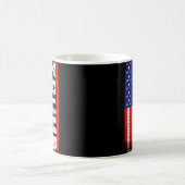 ドナルド・トランプ大統領ヴィンテージ米国国旗 コーヒーマグカップ (中央)