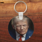 ドナルド・トランプ大統領公式ポートレート キーホルダー (正面)