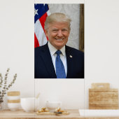 ドナルド・トランプ大統領公式ポートレート ポスター (キッチン)