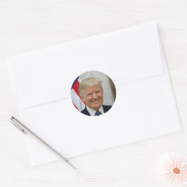 ドナルド・トランプ大統領公式ポートレート ラウンドシール