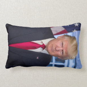 ドナルド・トランプ大統領公式肖像 ランバークッション