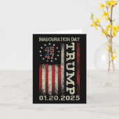 ドナルド・トランプ大統領就任式の日2025アメリカ カード (黄色い花)