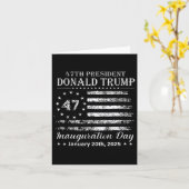 ドナルド・トランプ大統領就任式の日2025アメリカ カード (黄色い花)
