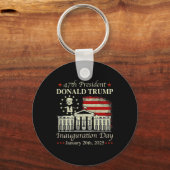 ドナルド・トランプ大統領就任式の日2025米国フロリダ キーホルダー (正面)