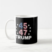 ドナルド・トランプ大統領就任式の日2025米国 コーヒーマグカップ (左)