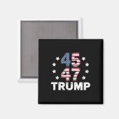 ドナルド・トランプ大統領就任式の日2025米国 マグネット (正面/裏面)