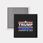 ドナルド・トランプ大統領就任式の日2025 4 マグネット (正面/裏面)