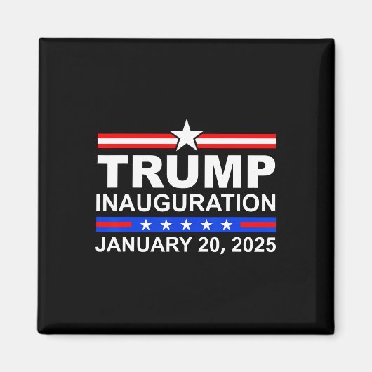 ドナルド・トランプ大統領就任式の日2025 4 マグネット (正面)