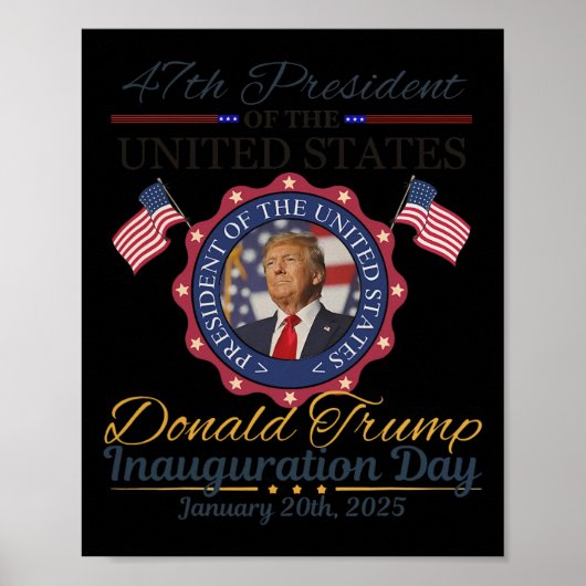 ドナルド・トランプ大統領就任式の日2025 5 ポスター (正面)
