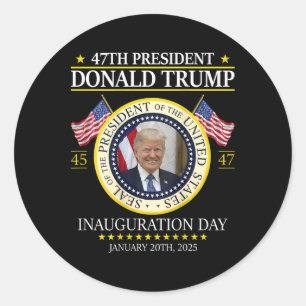 ドナルド・トランプ大統領就任式の日2025 (B上) ラウンドシール