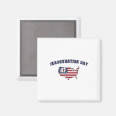 ドナルド・トランプ大統領就任式の日47th大統領 マグネット (正面/裏面)