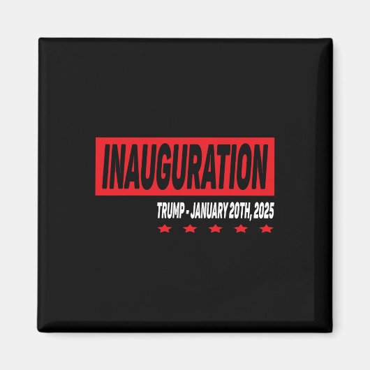 ドナルド・トランプ大統領就任式の日 – 1月 マグネット (正面)
