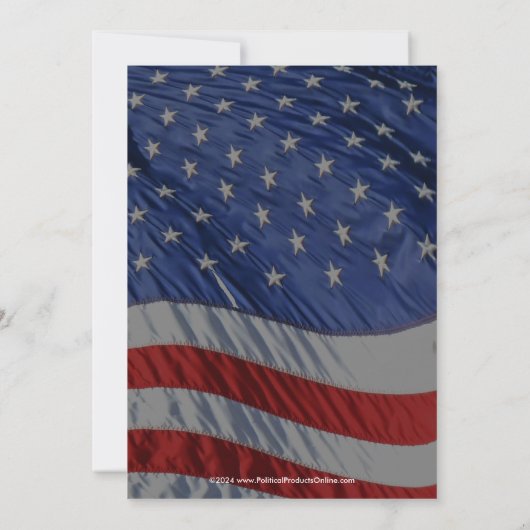 ドナルド・トランプ大統領就任式カスタムパーティー 招待状 (裏面)