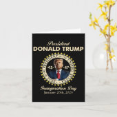 ドナルド・トランプ大統領就任式1月20日 カード (黄色い花)