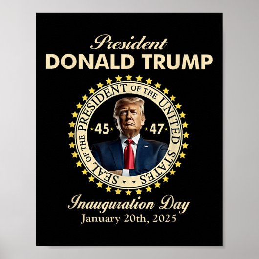 ドナルド・トランプ大統領就任式1月20日 ポスター (正面)