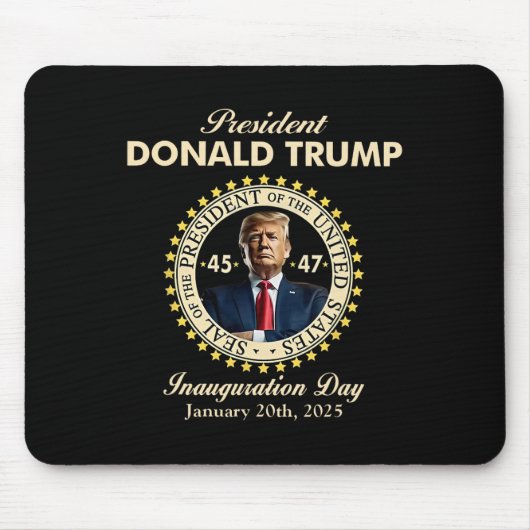 ドナルド・トランプ大統領就任式1月20日 マウスパッド (正面)