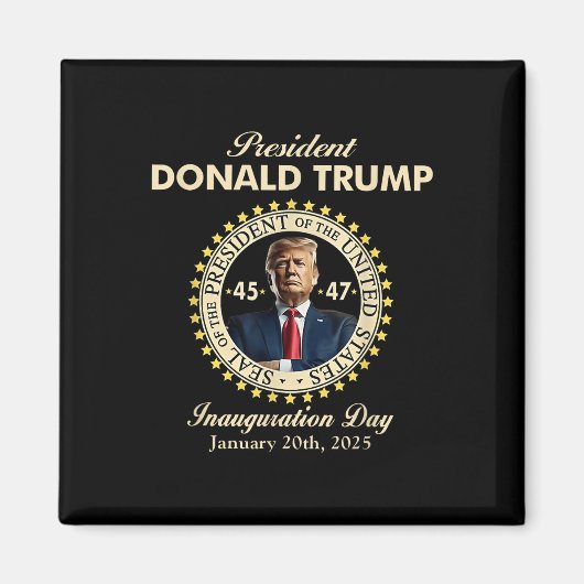 ドナルド・トランプ大統領就任式1月20日 マグネット (正面)