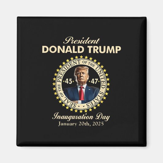 ドナルド・トランプ大統領就任式1月20日 マグネット (正面)