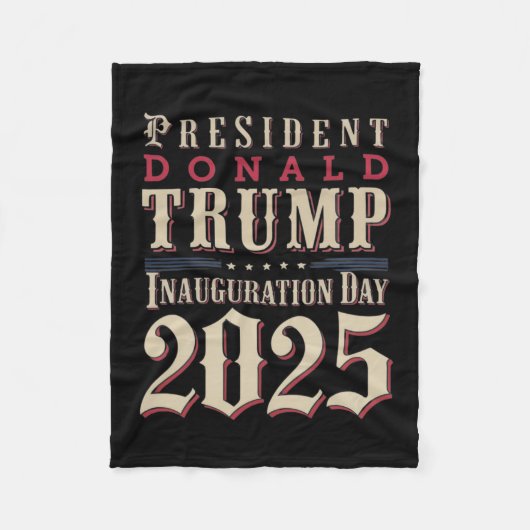 ドナルド・トランプ大統領就任式2025スーポ フリースブランケット (正面)