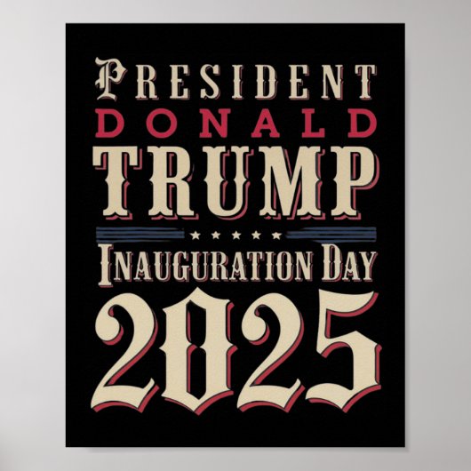ドナルド・トランプ大統領就任式2025スーポ ポスター (正面)