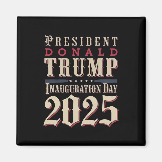ドナルド・トランプ大統領就任式2025スーポ マグネット (正面)