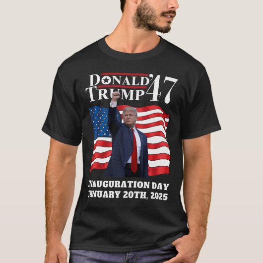 ドナルド・トランプ大統領就任式2025ビクトー Tシャツ (正面)