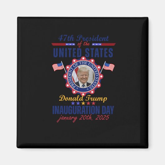 ドナルド・トランプ大統領就任式2025年の国連 マグネット (正面)