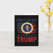 ドナルド・トランプ大統領就任式2025年1月M カード (黄色い花)