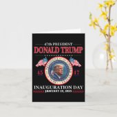 ドナルド・トランプ大統領就任式2025年47日 カード (黄色い花)