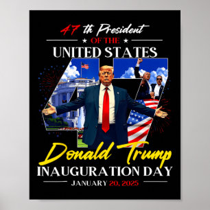 ドナルド・トランプ大統領就任式2025年47日 ポスター
