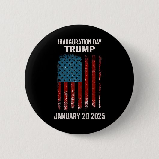ドナルド・トランプ大統領就任式2025日2 缶バッジ (正面)