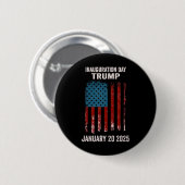 ドナルド・トランプ大統領就任式2025日2 缶バッジ (正面&裏面)