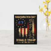 ドナルド・トランプ大統領就任式2025日 カード (黄色い花)