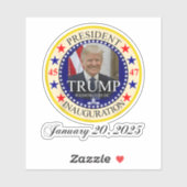 ドナルド・トランプ大統領就任式2025日 シール (シート)