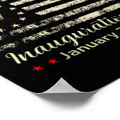 ドナルド・トランプ大統領就任式2025日 ポスター (角)