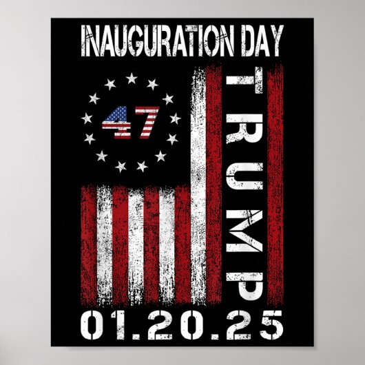 ドナルド・トランプ大統領就任式2025日 ポスター (正面)