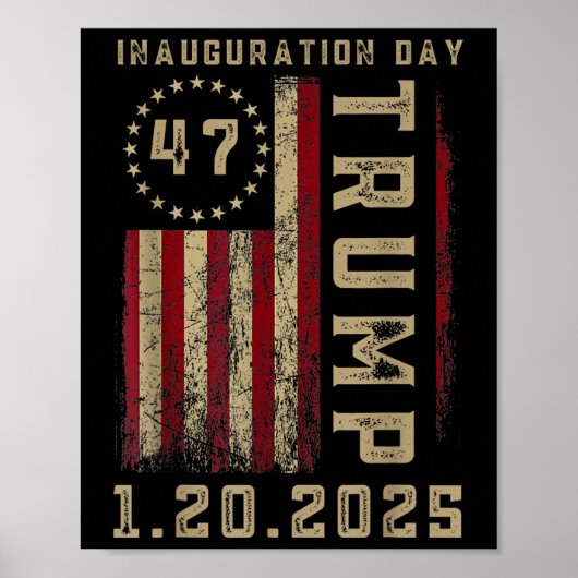 ドナルド・トランプ大統領就任式2025日 ポスター (正面)