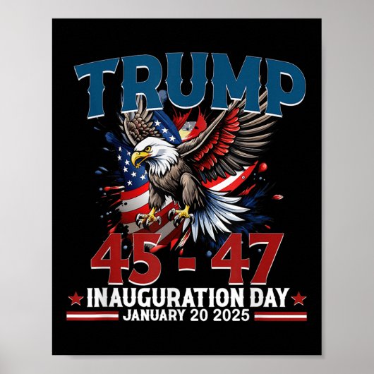 ドナルド・トランプ大統領就任式2025日 ポスター (正面)