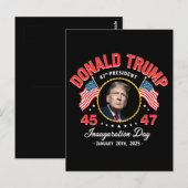 ドナルド・トランプ大統領就任式2025日 ポストカード (正面/裏面)