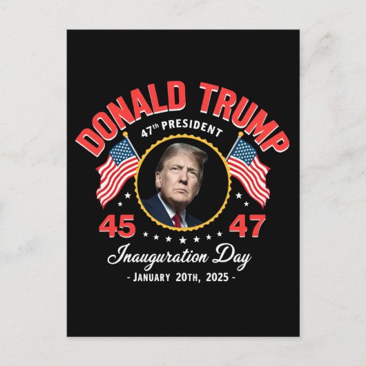 ドナルド・トランプ大統領就任式2025日 ポストカード (正面)