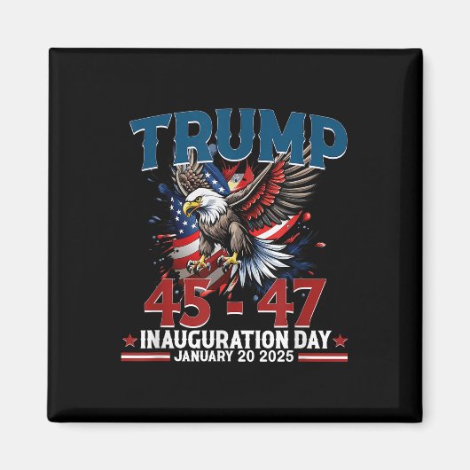 ドナルド・トランプ大統領就任式2025日 マグネット (正面)