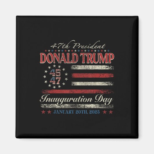 ドナルド・トランプ大統領就任式2025日 マグネット (正面)